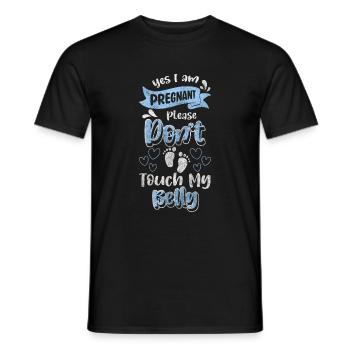 Pregnant, Childbirth, Offspring - Men's T-Shirt - black - Front - AI Model Male 178 light (178cm)