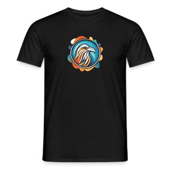 Vogel Logo Taube - Männer T-Shirt - Schwarz - Vorne - AI Model Male 178 light (178cm)