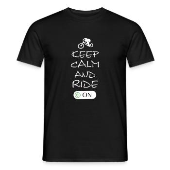 Biken, Fahrrad, Spruch, Mtb - Männer T-Shirt - Schwarz - Vorne - AI Model Male 178 light (178cm)