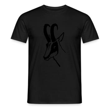 Chamois - T-shirt homme - noir - Devant - AI Model Male 178 light (178cm)