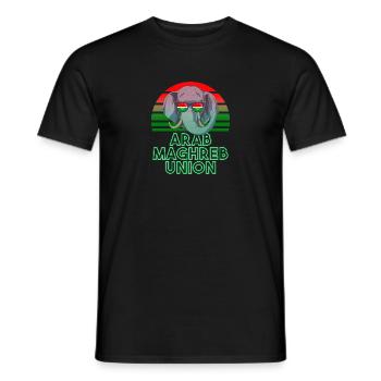 Union des Arabischen Maghreb - Männer T-Shirt - Schwarz - Vorne - AI Model Male 178 light (178cm)