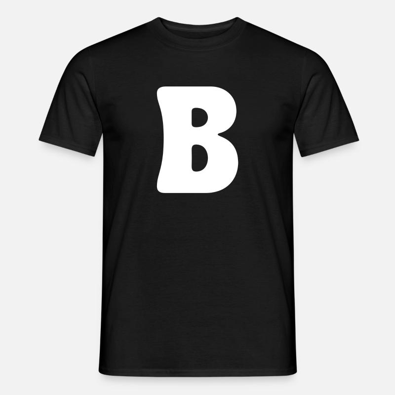 B - Männer T-Shirt - Schwarz
