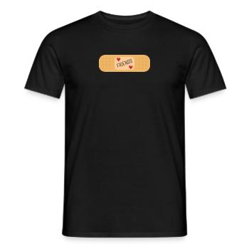 Freunde helfen bei Kummer - Männer T-Shirt - Schwarz - Vorne - AI Model Male 178 light (178cm)