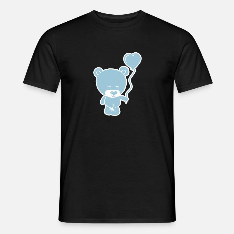 cute bear boy - Men's T-Shirt - black