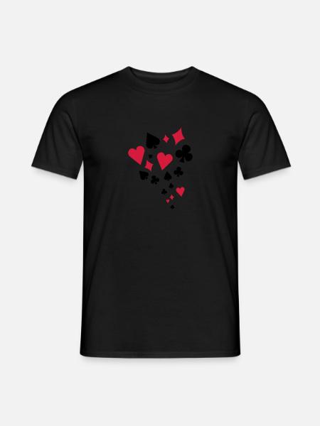 Poker - Männer T-Shirt - Schwarz