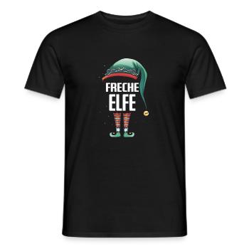 Elfe Mädchen Frau Mama Weihnachten Geschenk Idee - Männer T-Shirt - Schwarz - Vorne - AI Model Male 178 light (178cm)