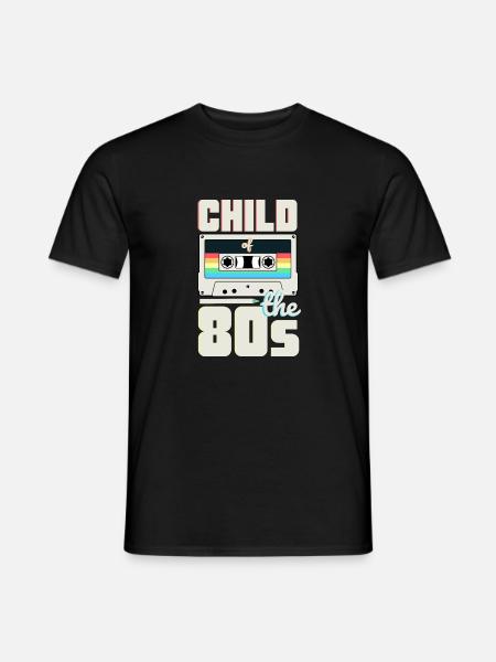 Child of de 80s Mixtape 80er Jahre Spruch Outfit - Männer T-Shirt - Schwarz