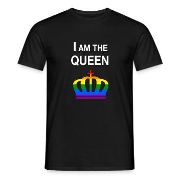 Iam The Queen - T-shirt homme - noir - Devant - AI Model Male 178 light (178cm)