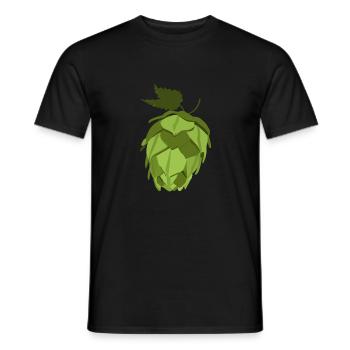 Hops Beer Drinker Brewer Gift - Men's T-Shirt - black - Front - AI Model Male 178 light (178cm)