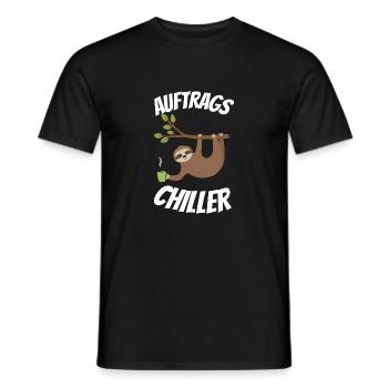 Exotisches Tier Lustiges Geschenk Faultier - Männer T-Shirt - Schwarz - Vorne - AI Model Male 178 light (178cm)