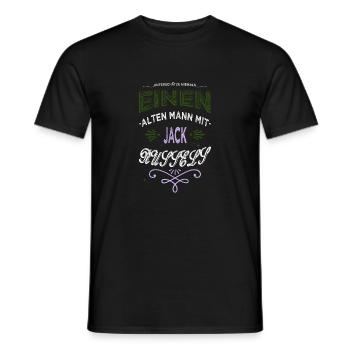 schwangerschaft doggie enkelkind terrier witzig - Männer T-Shirt - Schwarz - Vorne - AI Model Male 178 light (178cm)