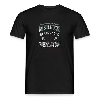 quote funny christmas tree dork - Männer T-Shirt - Schwarz - Vorne - AI Model Male 178 light (178cm)