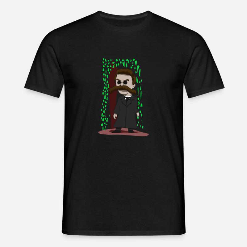 Nietzsche der Matrix - Männer T-Shirt - Schwarz