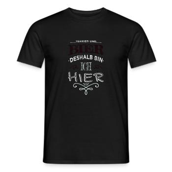 alkohol haustier hundehalter windhund - Männer T-Shirt - Schwarz - Vorne - AI Model Male 178 light (178cm)