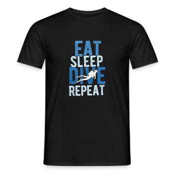 Apnoetaucher Freitaucher Taucher - Männer T-Shirt - Schwarz - Vorne - AI Model Male 178 light (178cm)