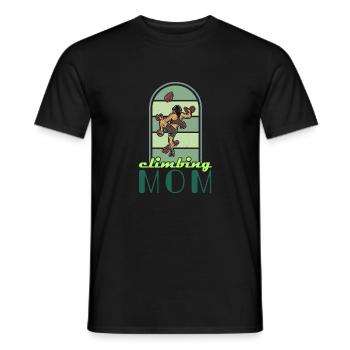 Mur de gymnase de sport d’escalade de bloc - T-shirt homme - noir - Devant - AI Model Male 178 light (178cm)