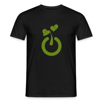 Relax in the garden, simply switch off plants - Men's T-Shirt - black - Front - AI Model Male 178 light (178cm)