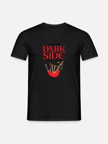 Dudelsacktraining und Dudelsackspiel - Männer T-Shirt - Schwarz