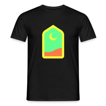 porte - T-shirt homme - noir - Devant - AI Model Male 178 light (178cm)