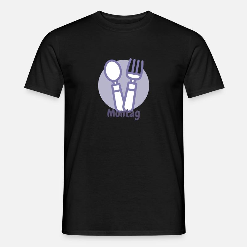 montag - Männer T-Shirt - Schwarz