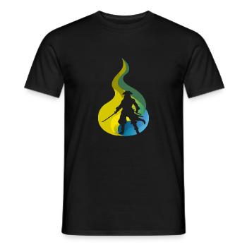 Pirate Flag Pirate Bay - Men's T-Shirt - black - Front - AI Model Male 178 light (178cm)