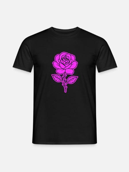 Rose Contour - Men's T-Shirt - black