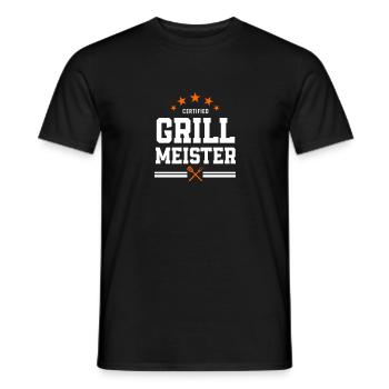 Ein cooles Design für den Grillprofi - Männer T-Shirt - Schwarz - Vorne - AI Model Male 178 light (178cm)