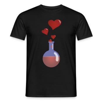 Potion d'amour 3 - T-shirt homme - noir - Devant - AI Model Male 178 light (178cm)