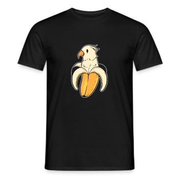 Banana Parrot Fruit Merchant Cadeau - T-shirt homme - noir - Devant - AI Model Male 178 light (178cm)