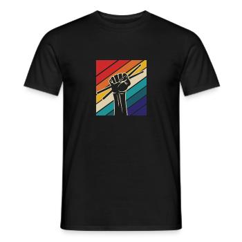 Batterie, Tambour, Musique, Instrument - T-shirt homme - noir - Devant - AI Model Male 178 light (178cm)