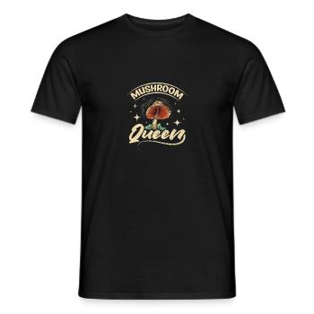 Girl women mushroom hunting queen - Männer T-Shirt - Schwarz - Vorne - AI Model Male 178 light (178cm)