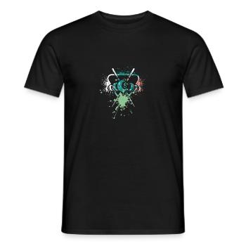 Billard de piscine fraîche - T-shirt homme - noir - Devant - AI Model Male 178 light (178cm)