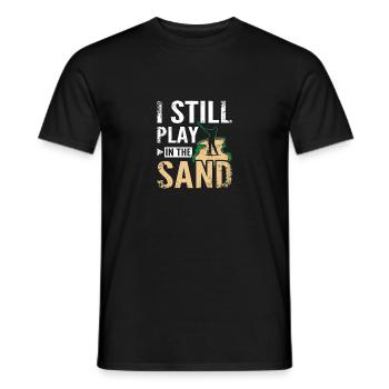 I still play in the sand design for golfers - Männer T-Shirt - Schwarz - Vorne - AI Model Male 178 light (178cm)