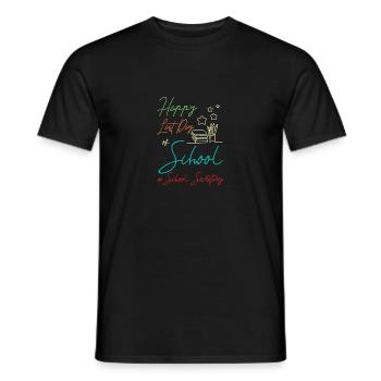 Bonne dernière rentrée scolaire, secrétaire de l’école - T-shirt homme - noir - Devant - AI Model Male 178 light (178cm)