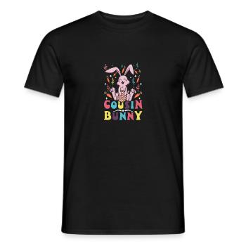 Easter Bunnies Cousin Bunny Crew - Männer T-Shirt - Schwarz - Vorne - AI Model Male 178 light (178cm)