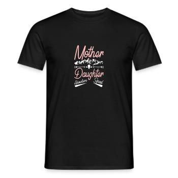 Mother daughter adventure trip - Men's T-Shirt - black - Front - AI Model Male 178 light (178cm)