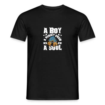 A boy a hermit crab a soul - Männer T-Shirt - Schwarz - Vorne - AI Model Male 178 light (178cm)