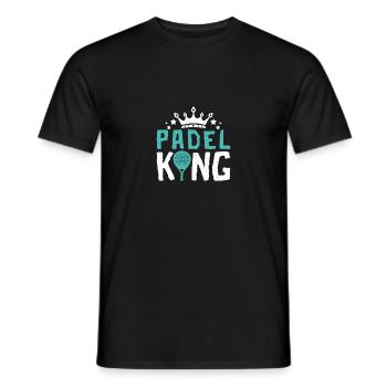 Padel King - Men's T-Shirt - black - Front - AI Model Male 178 light (178cm)