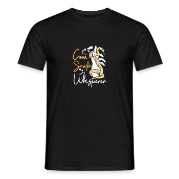 Corn snake whisperer - Men's T-Shirt - black - Front - AI Model Male 178 light (178cm)