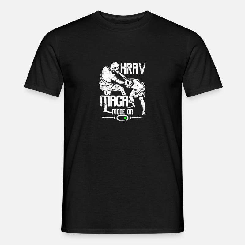 Krav maga mode on - Männer T-Shirt - Schwarz