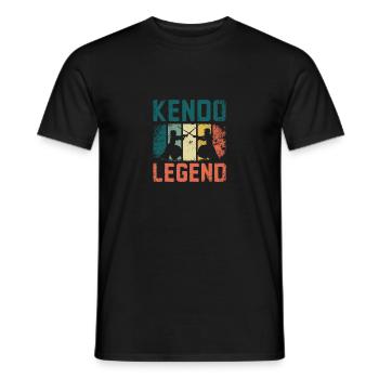 Légende du Kendo - T-shirt homme - noir - Devant - AI Model Male 178 light (178cm)