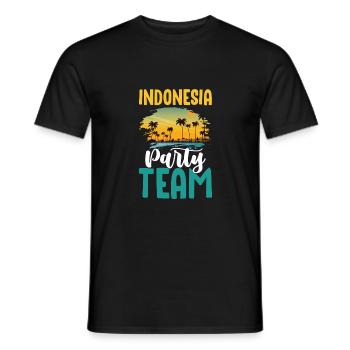 Équipe du Parti indonésien - T-shirt homme - noir - Devant - AI Model Male 178 light (178cm)