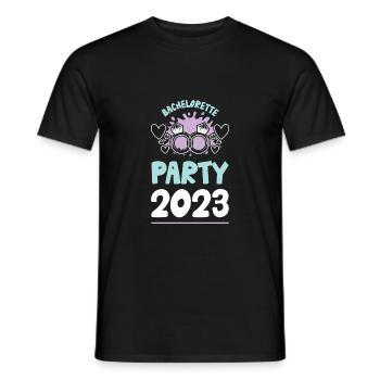 Bachelorette Party 2023 Junggesellin - Männer T-Shirt - Schwarz - Vorne - AI Model Male 178 light (178cm)