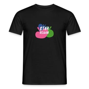 Vegan for Vegetarians, Vegetable Kitchen Cook & Cooking - Men's T-Shirt - black - Front - AI Model Male 178 light (178cm)
