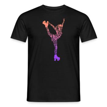 Roller Skates Roller Skates Girls Roller Skating - Men's T-Shirt - black - Front - AI Model Male 178 light (178cm)