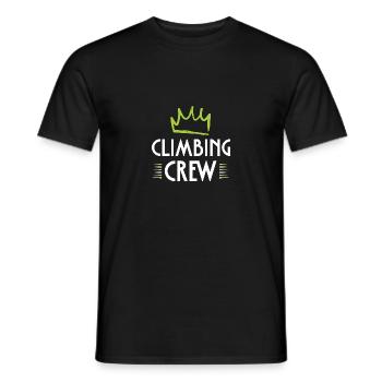 Climbing Crew - Men's T-Shirt - black - Front - AI Model Male 178 light (178cm)