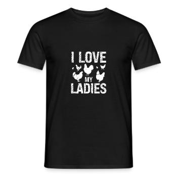 J’aime les dames - T-shirt homme - noir - Devant - AI Model Male 178 light (178cm)