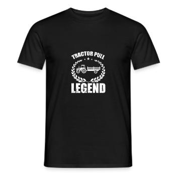 Légende de traction de tracteur - - T-shirt homme - noir - Devant - AI Model Male 178 light (178cm)