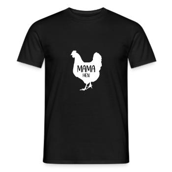 Maman Hen 1 - - T-shirt homme - noir - Devant - AI Model Male 178 light (178cm)