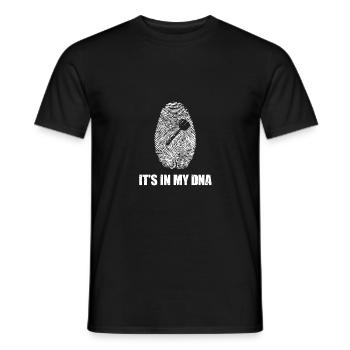 C’est dans mon ADN - fléchette - - T-shirt homme - noir - Devant - AI Model Male 178 light (178cm)